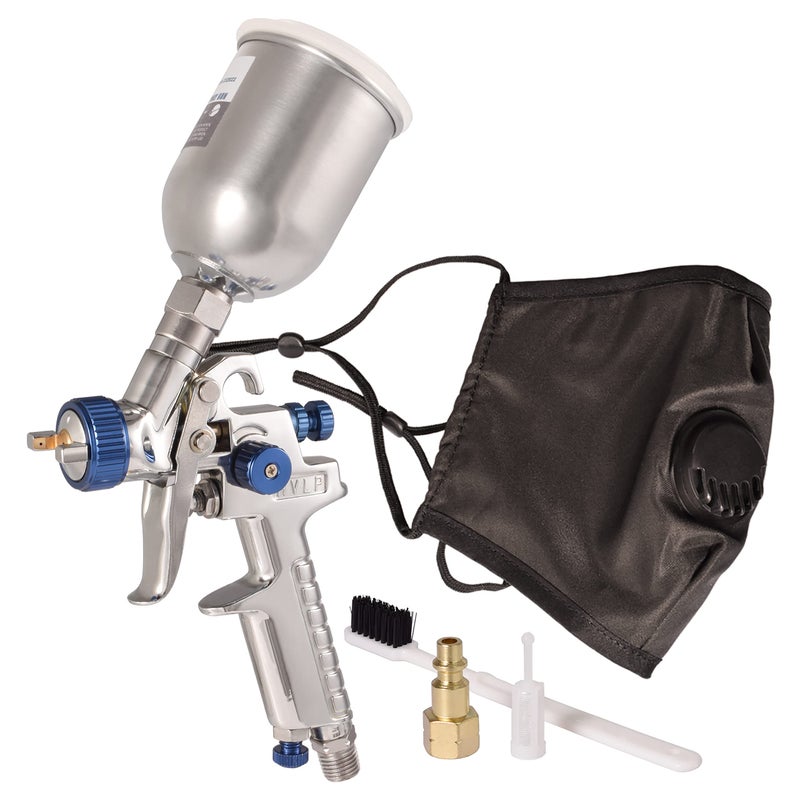 Dynastus Touch Up 4.2 oz HVLP Air Spray Gun Auto Car Detail Paint Sprayer Spot Repair, with Protective Kits - Image 1